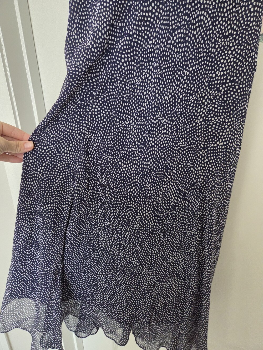 Diane Von Furstenberg Navy Silk Bias Cut Dress Size 6 BNWT - Picture 6 of 11